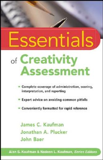 essentials of creativity assessment (en Inglés)