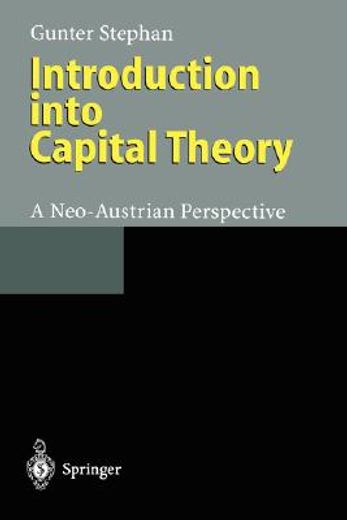 introduction into capital theory (in English)