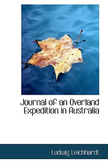 journal of an overland expedition in australia