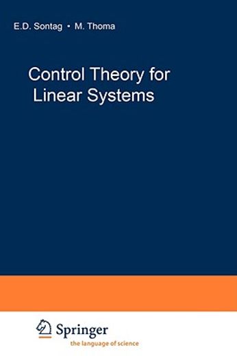 control theory for linear systems (en Inglés)
