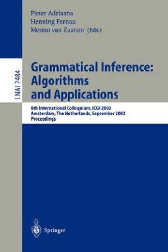 grammatical inference: algorithms and applications (en Inglés)