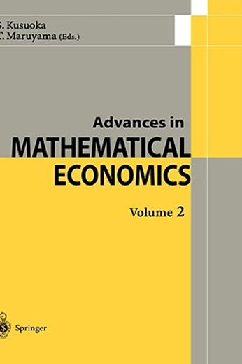 advances in mathematical economics 2 (en Inglés)