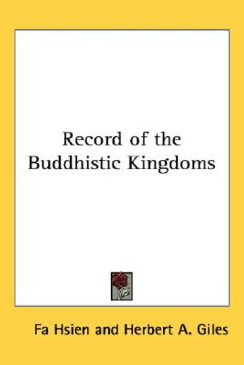 record of the buddhistic kingdoms