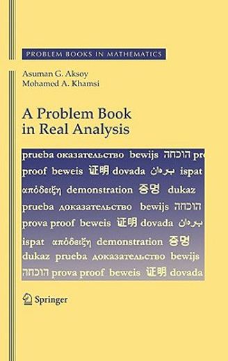 A Problem Book in Real Analysis (en Inglés)