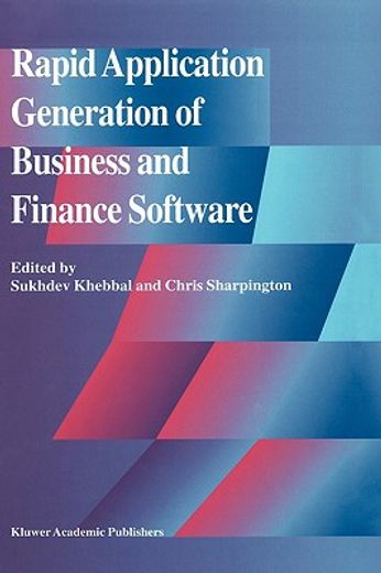 rapid application generation of business and finance software