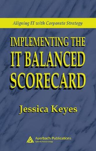 implementing the it balanced scorecard,aligning  it with corporate strategy