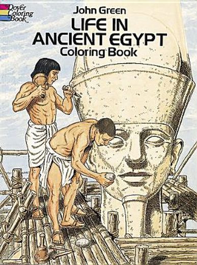 life in ancient egypt coloring book (in English)