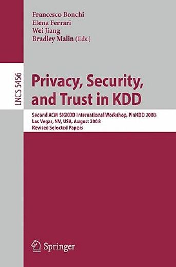 privacy, security, and trust in kdd (en Inglés)