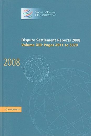 dispute settlement reports,2008