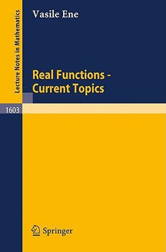 real functions - current topics
