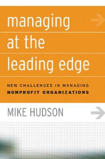 managing at the leading edge,new challenges in  managing nonprofit organizations