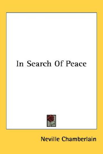 in search of peace