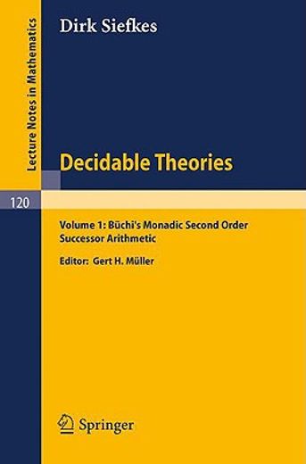 decidable theories (en Inglés)