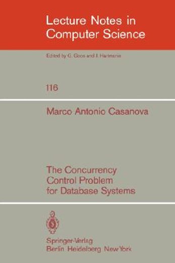 the concurrency control problem for database systems