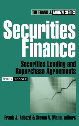 securities finance,securities lending and repurchase agreements (en Inglés)