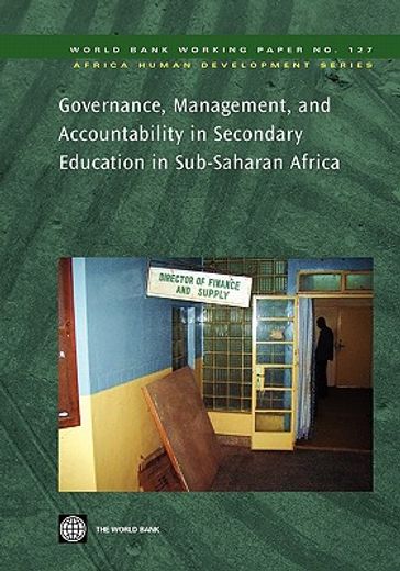 governance, management, and accountability in secondary education in sub-saharan africa