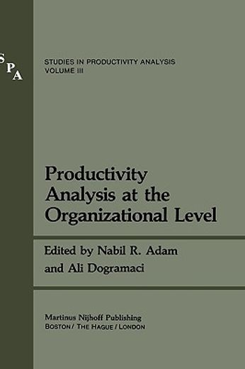 productivity analysis at the organizational level (en Inglés)