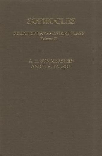sophocles,fragmentary plays