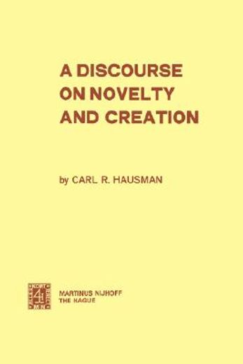 discourse on novelty and creation (in English)