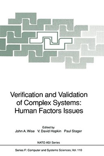 verification and validation of complex systems: human factors issues (en Inglés)