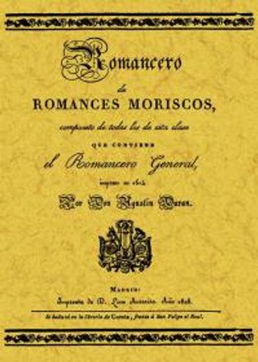 romancero español (romances moriscos)