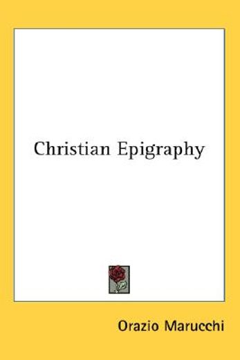 christian epigraphy