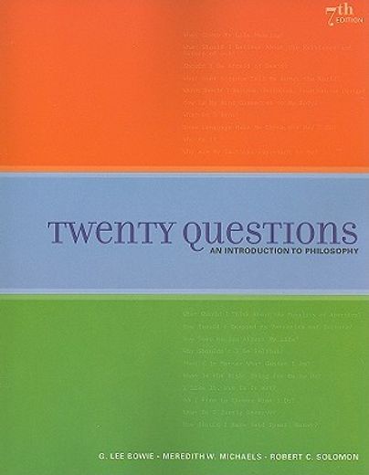 twenty questions,an introduction to philosophy