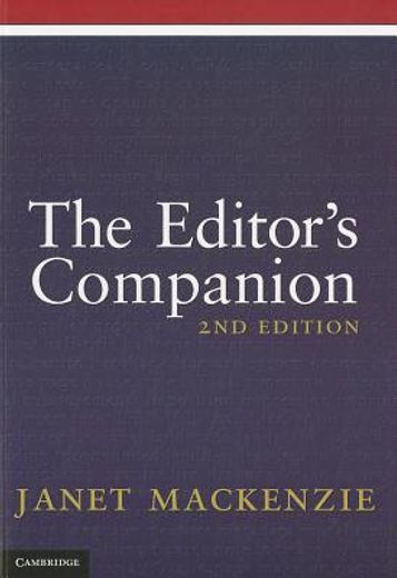 the editor`s companion (in English)