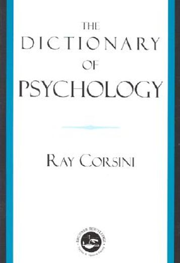 The Dictionary of Psychology (en Inglés)