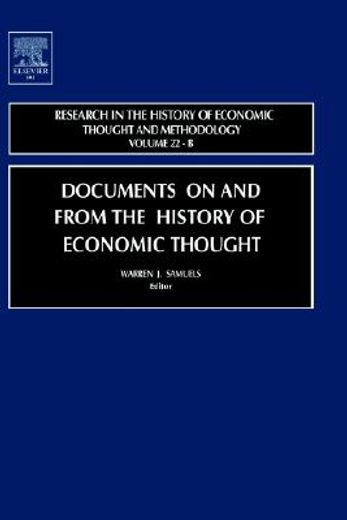 research in the history of economic thought and methodology