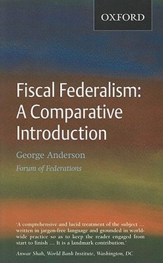fiscal federalism,a comparative introduction