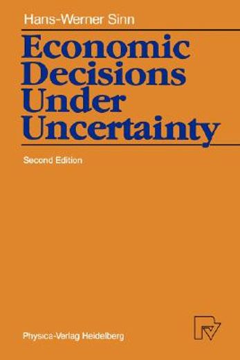 economic decisions under uncertainty (en Inglés)