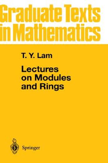 lectures on modules and rings (en Inglés)