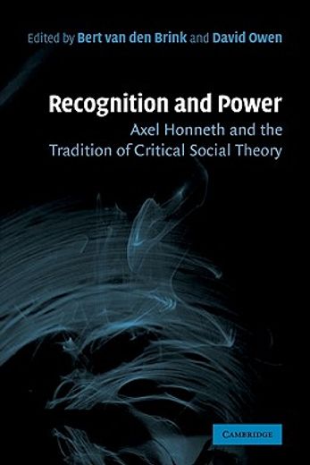 Recognition and Power Paperback (en Inglés)