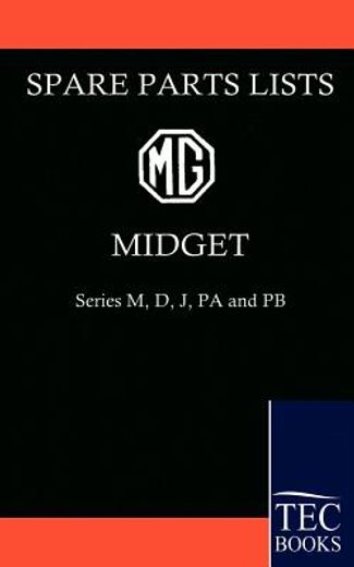 mg midget spare parts lists,type m, d, j, pa and pb