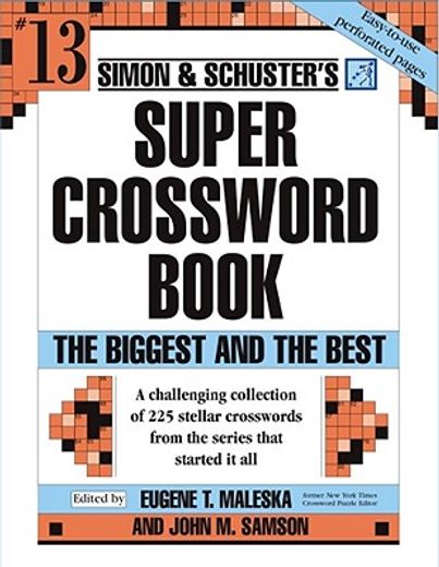 simon and schuster´s super crossword puzzle book,the biggest and the best (in English)
