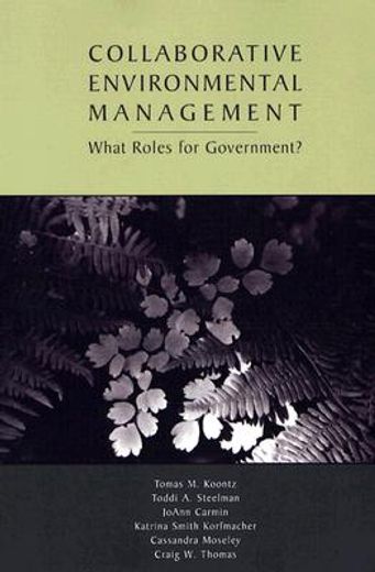 collaborative environental management,what roles for government?