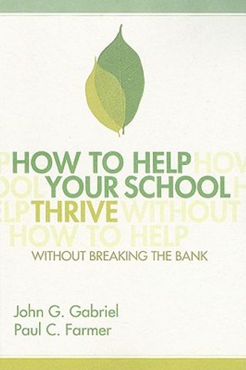 how to help your school thrive without breaking the bank (en Inglés)