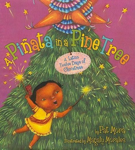 a pinata in a pine tree,a latino twelve days of christmas (en Inglés)