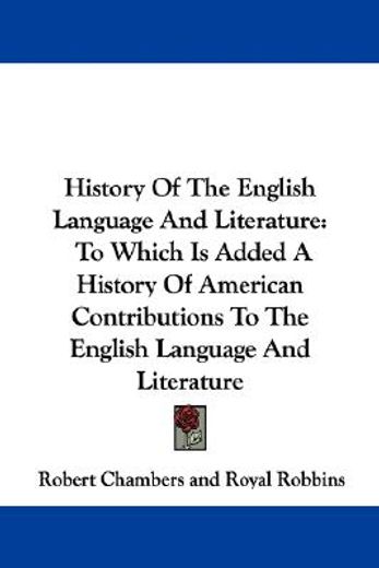 history of the english language and lite