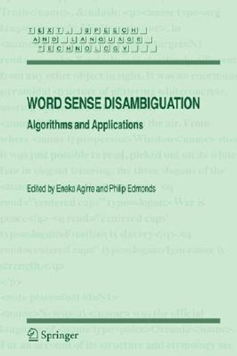 word sense disambiguation,algorithms and applications