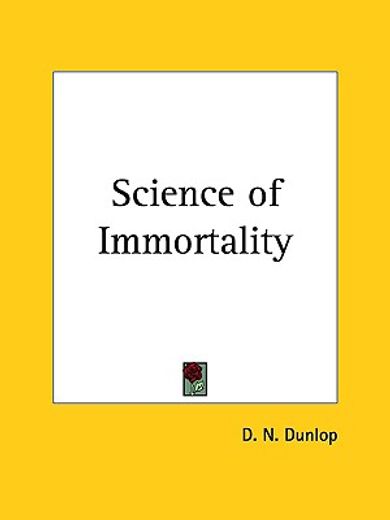 science of immortality, 1918