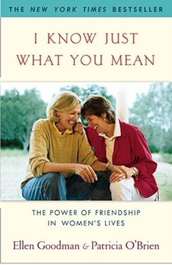 i know just what you mean,the power of friendship in women`s lives (en Inglés)