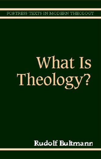 what is theology?,a new agenda for theology