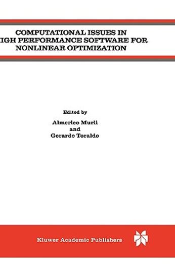 computational issues in high performance software for nonlinear optimization (en Inglés)