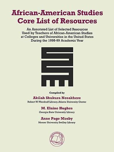 african-american studies core list of resources