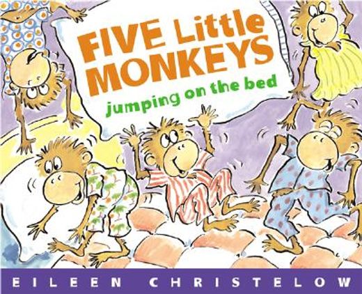 five little monkeys jumping on the bed (in English)