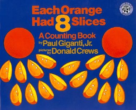each orange had 8 slices,a counting book (en Inglés)