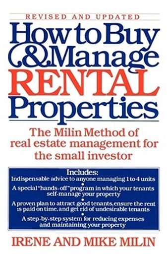 how to buy and manage rental properties (en Inglés)