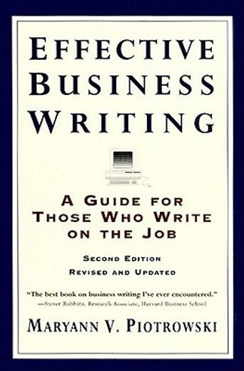 effective business writing,a guide for those who write on the job